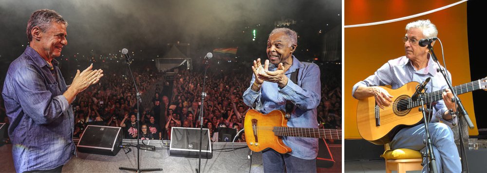 Chico, Gil e Caetano processam vereador que disse calúnias sobre os artistas