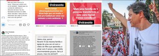 #ViraVoto: Perfil no Instagram reúne histórias de conversão de votos para Haddad
