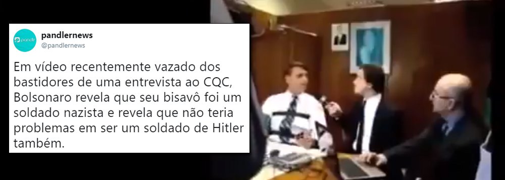 Errata: Bolsonaro não disse que se alistaria a um exército nazista