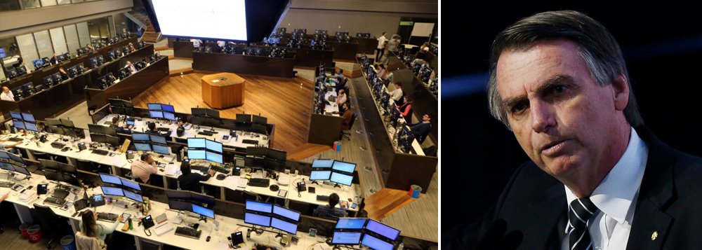 Ibovespa dispara 6% e dólar despenca 3% por otimismo com Bolsonaro para o 2º turno