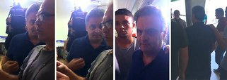 Responsável pela tragédia brasileira, Aécio é escrachado ao votar