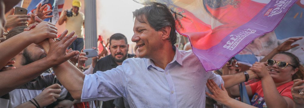 Ninguém abaixo de Haddad vai ao 2º turno