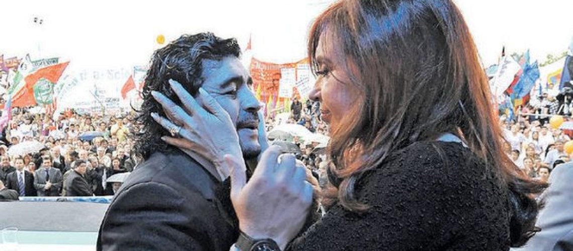 Maradona quer ser vice de Cristina Kirchner nas eleições de 2019
