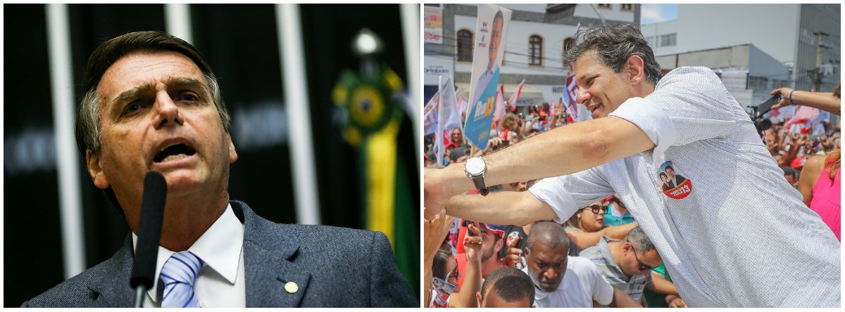 A direita na corda bamba entre Bolsonaro e Fernando Haddad