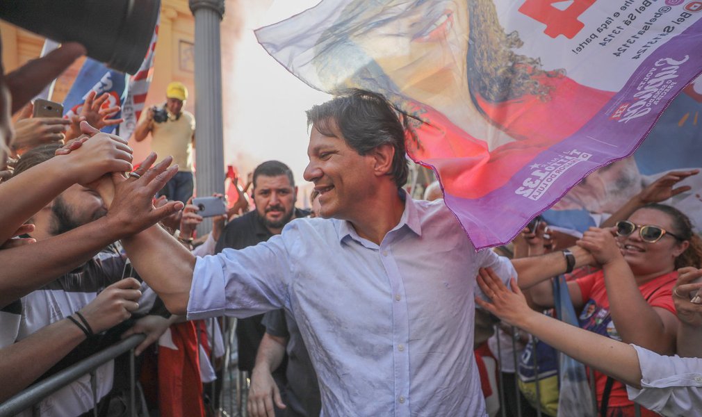 Haddad: superar Bolsonaro é o nosso processo civilizatório