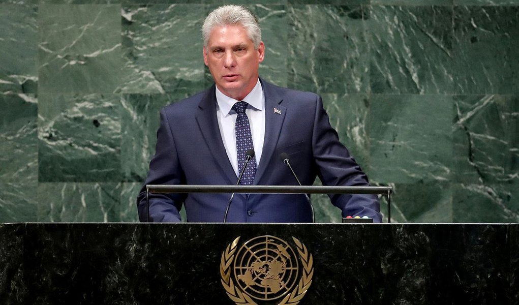Díaz-Canel, presidente de Cuba, denuncia prisão política de Lula na ONU