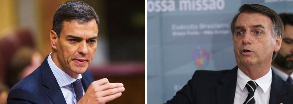 Brasil perde reputação e presidente espanhol critica os bolsonaros
