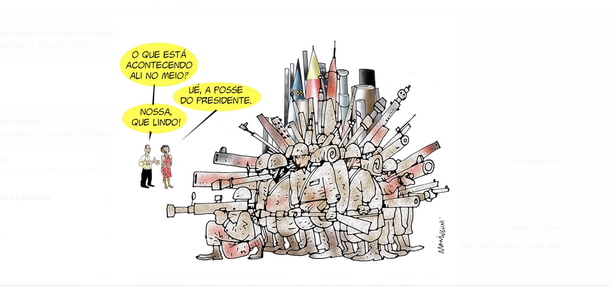 Operação de guerra na posse confina jornalistas. Será assim no governo?