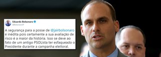 Eduardo Bolsonaro diz que Adélio é 'psolista'