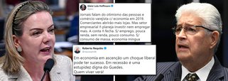 Gleisi e Requião não tão otimistas em relação à recuperação da economia