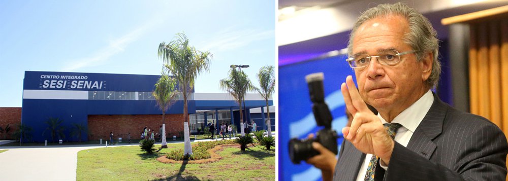 Prometida por Guedes, 'facada' no Sistema S fecharia 300 escolas