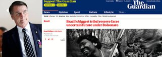 Fim de reserva indígena por Bolsonaro já repercute na imprensa global