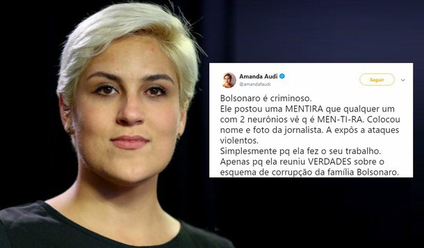 Amanda Audi, do Intercept: Bolsonaro é criminoso