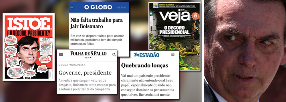 Mídia não sabe mais o que fazer com seu ogro Bolsonaro