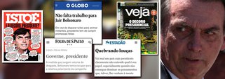 Mídia não sabe mais o que fazer com seu ogro Bolsonaro