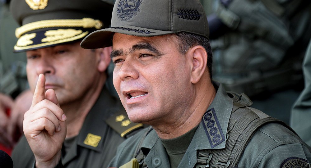 Ministro da Defesa venezuelano volta a fazer chamado para enfrentar intervenção