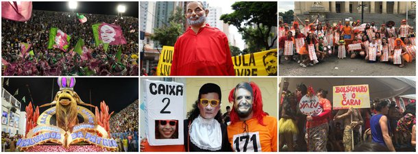 Carnaval: Lula e Marielle saudados; pau em Bolsonaro