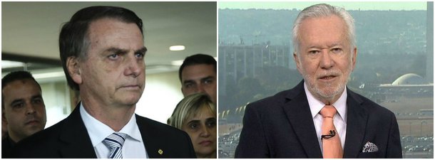 Bolsonaro faz propaganda para o canal de Alexandre Garcia, que agrediu Lula após a morte do neto