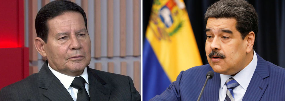Mourão defende encontro com Maduro em 'território neutro'