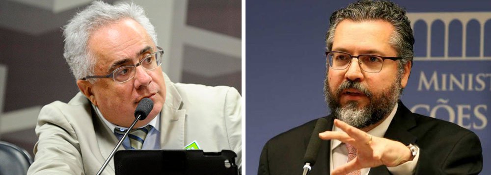 Ernesto Araújo espalha fake news nas redes e Nassif rebate: 'mentira!'