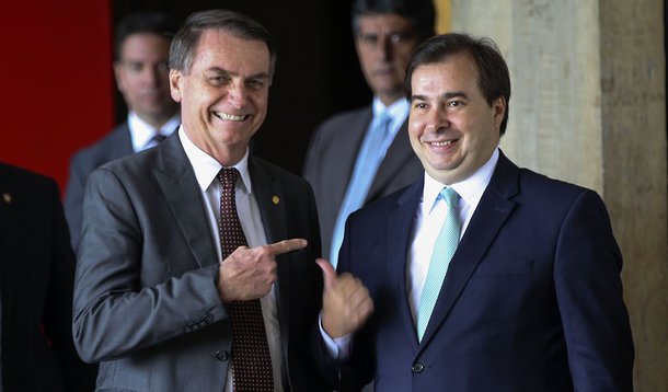 Jair Bolsonaro e Rodrigo Maia