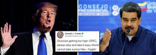 Trump vai ao Twitter e anuncia que vai reduzir na marra preço do petróleo
