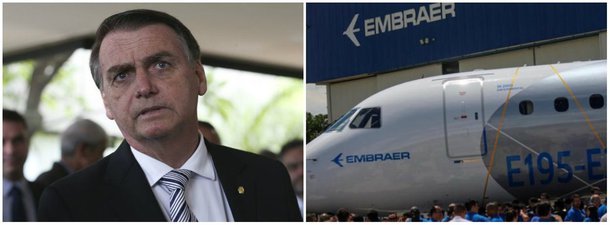 Bolsonaro deve reanalisar acordo da Embraer com a Boeing