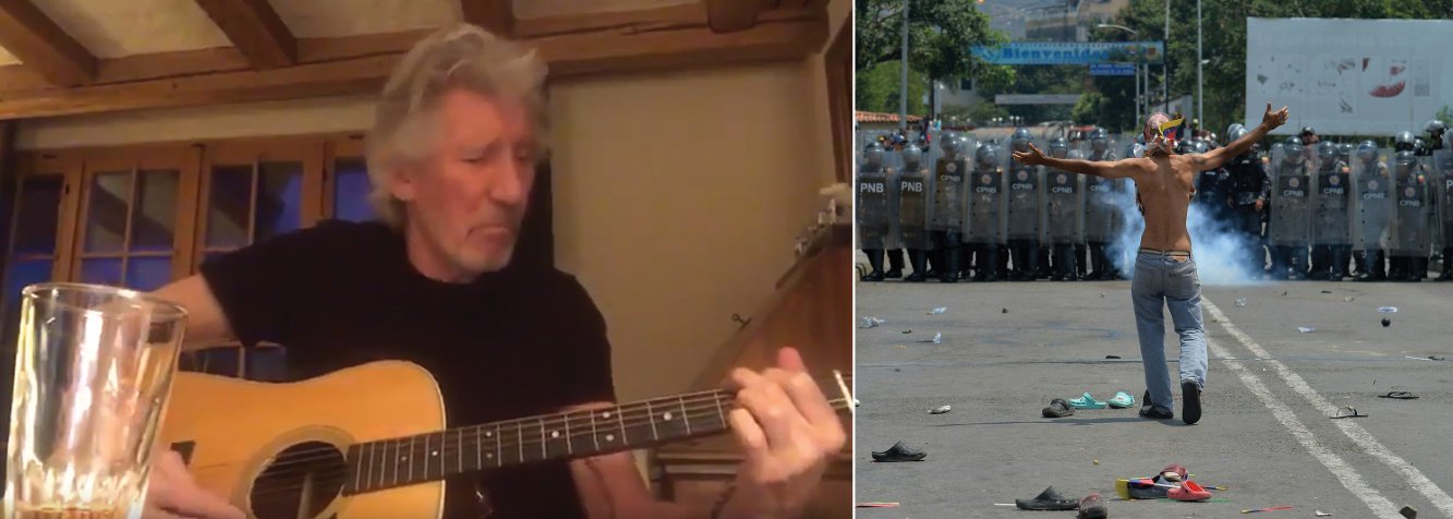 Roger Waters, do Pink Floyd, manda recado: tirem suas mãos da Venezuela