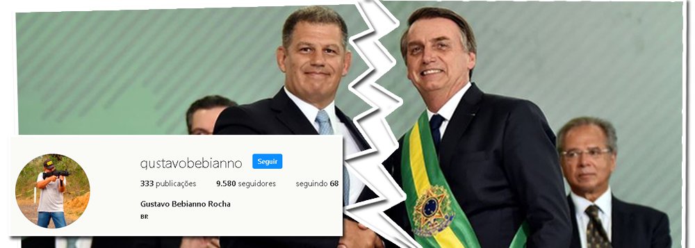 Bebianno troca foto de perfil com Bolsonaro por metralhadora em rede social