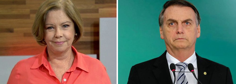 Eliane pede desculpas a Bolsonaro por ter falado em quimioterapia