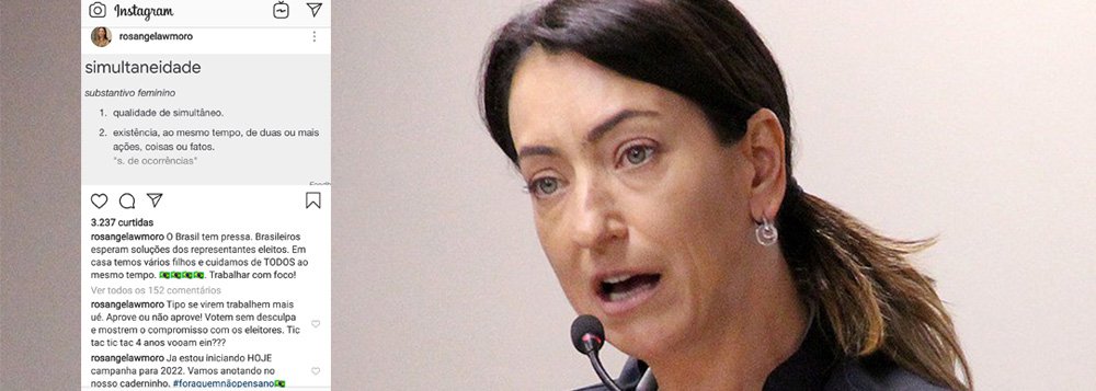 Esposa de Sergio Moro para os congressistas: 'se virem, trabalhem mais'