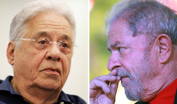 Ex-presidentes FHC e Lula.