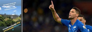 Jogador do Cruzeiro, Thiago Neves faz piada com rival usando barragens