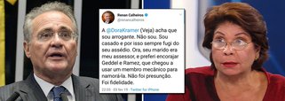 Renan diz que aliado 'namorou' Dora Kramer com membro mecânico