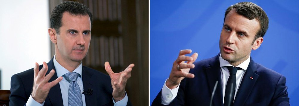 Síria refuta Macron e diz que França apoiou grupos terroristas
