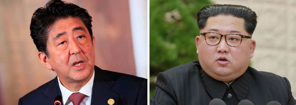 Primeiro-Ministro do Japão propõe reunião com Kim Jong-un