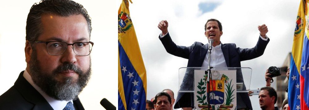 Ernesto Araújo manda diplomatas brasileiros só obedecerem ao governo ilegítimo na Venezuela