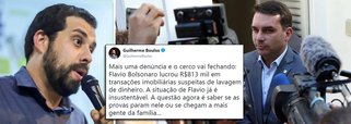 Boulos: situação de Flávio Bolsonaro é insustentável