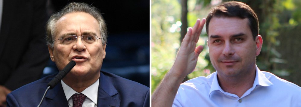 Elogio de Renan a Flávio Bolsonaro é atestado de fragilidade do governo