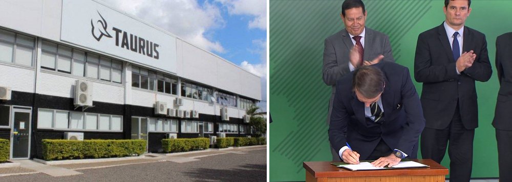 Ação da fabricante de armas Taurus chega a subir mais de 10% na Bolsa