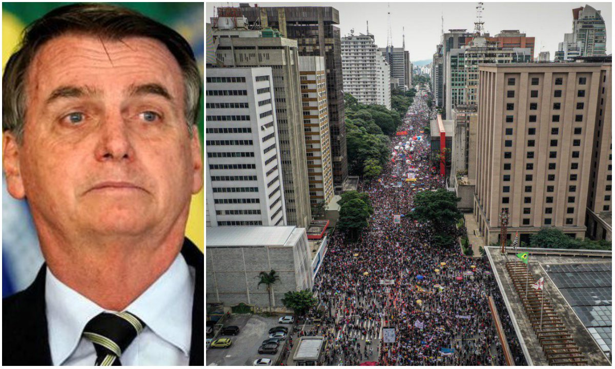 Agora é guerra: capitão desafia mar de gente que saiu às ruas contra governo