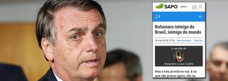 Bolsonaro inimigo do Brasil, inimigo do mundo, diz site de Portugal