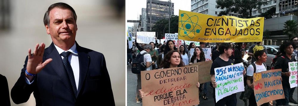 O nome do tsunami é Jair Bolsonaro. Para detê-lo, só o povo nas ruas. Dia 15 está chegando