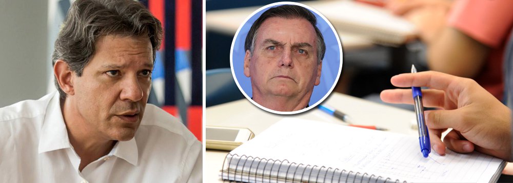 Bolsonaro vive em 'mundo paralelo', diz Haddad