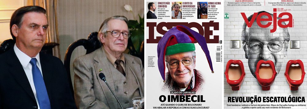 Revistas semanais declaram guerra ao guru do bolsonarismo