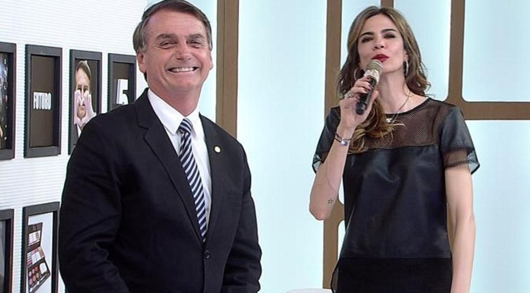 Depois de Sílvio Santos, Bolsonaro gravou com Luciana Gimenez