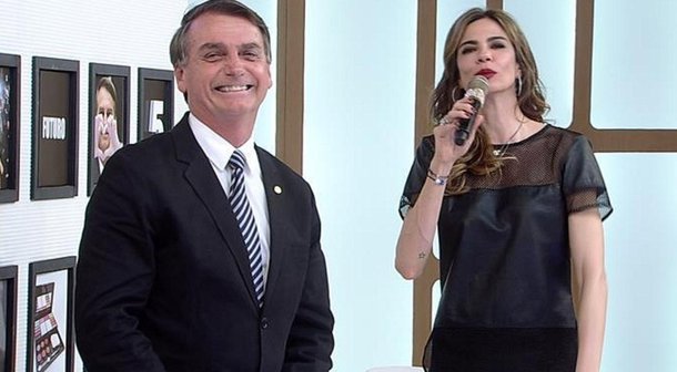 Depois de Sílvio Santos, Bolsonaro gravou com Luciana Gimenez