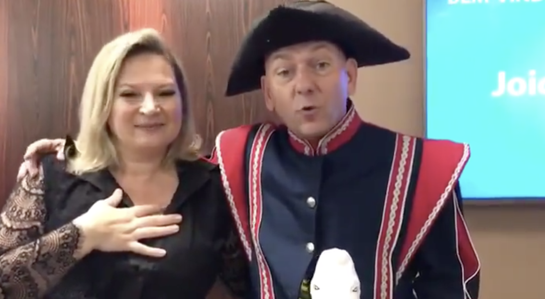 Sem limites para o ridículo, Joice Hasselmann e Luciano Hang, de D.Pedro, pedem “previdência ou morte”