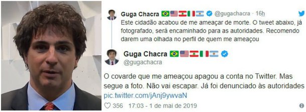 Jornalista da Globo denuncia que foi ameaçado de morte nas redes