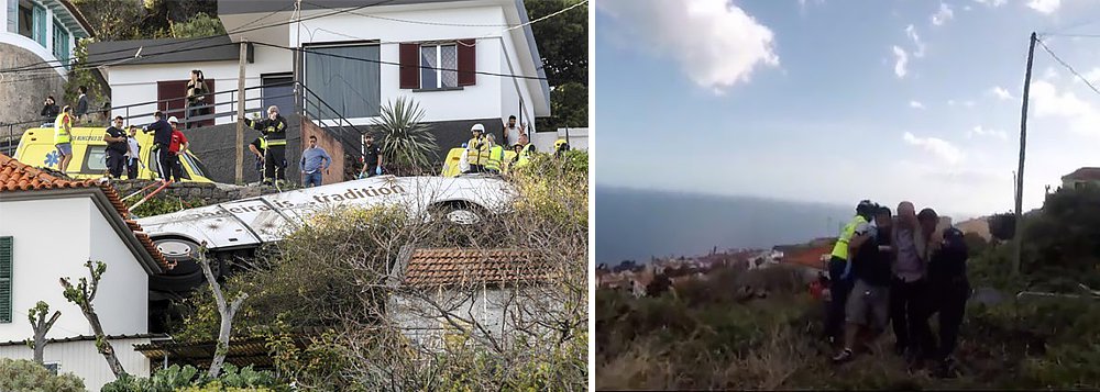 Pelo menos 28 pessoas morrem em acidente de ônibus na Ilha da Madeira